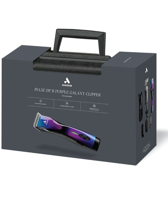 Pulse ZR II Purple Galaxy Limited Edition Clipper with Free Second Battery by Andis