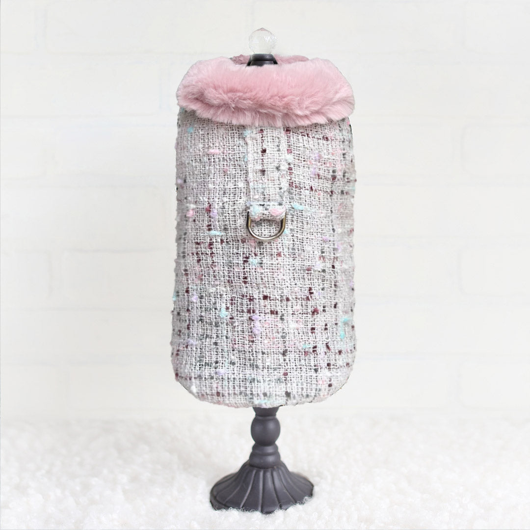 Hello Doggie Annabella Faux Fur Ultra-Plush Pearl Dog Harness