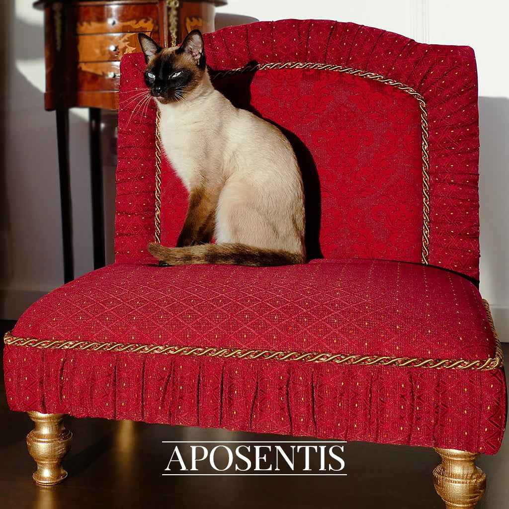 Dion Baroque Italian Fabric Luxury Dog and Cat Bed