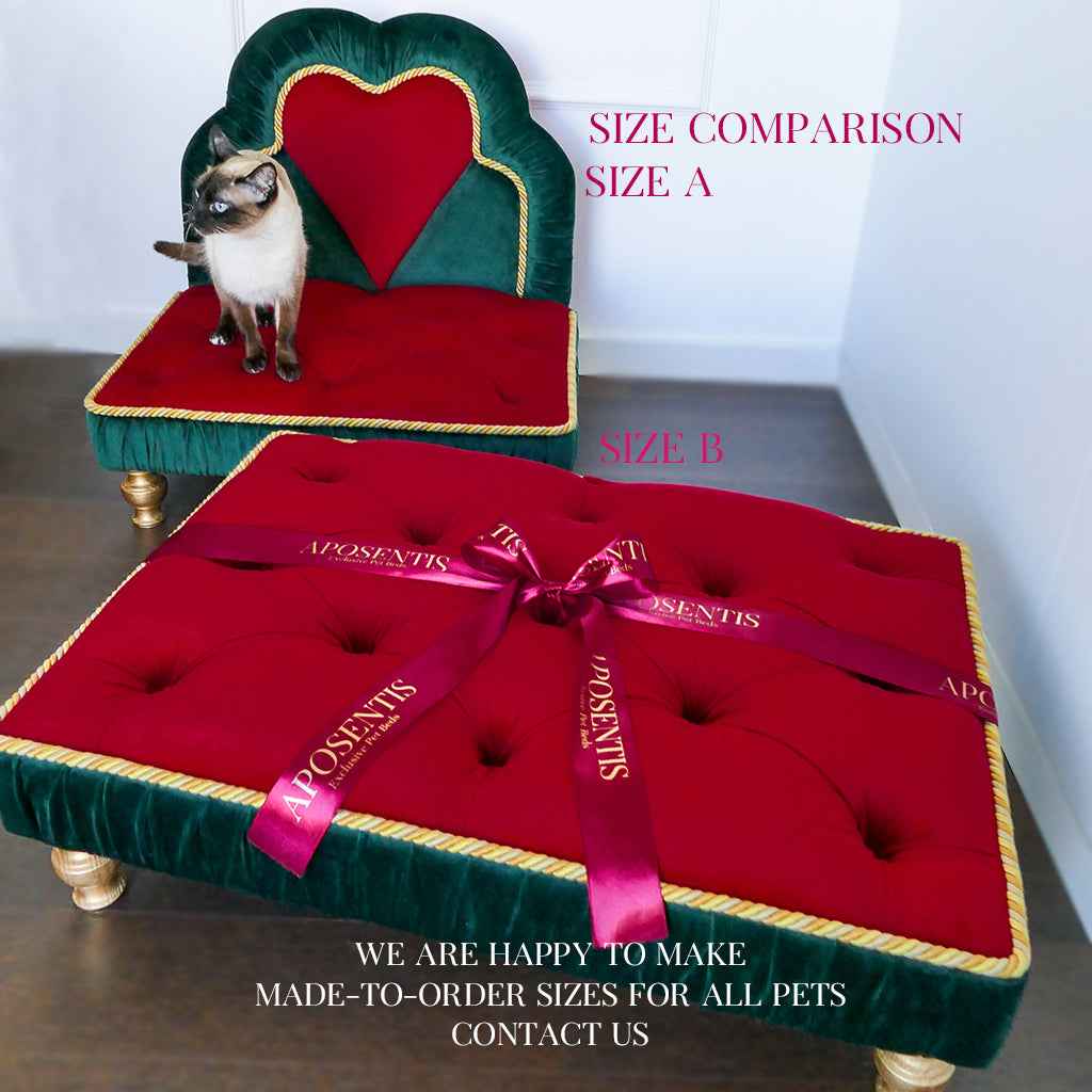 Francesca Italian Velvet Luxury Dog and Cat Bed