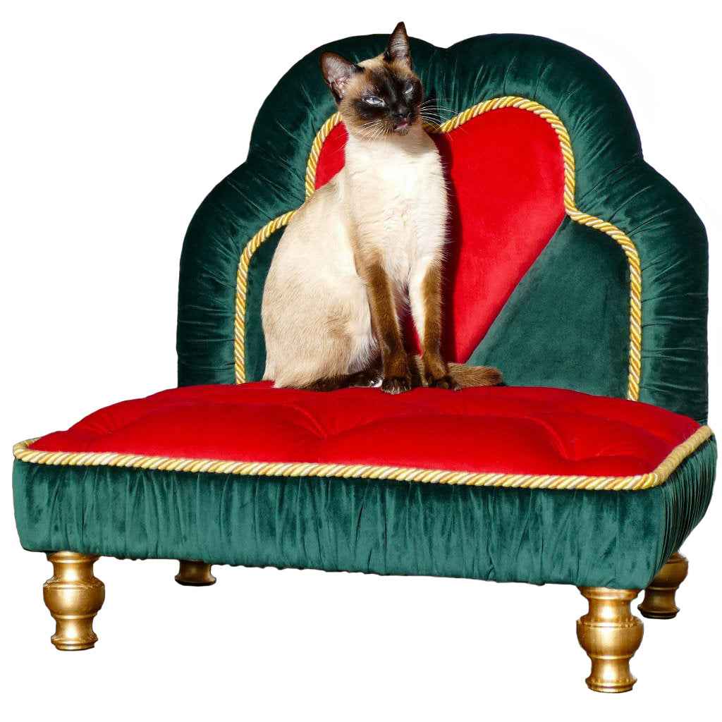 Francesca Italian Velvet Luxury Dog and Cat Bed