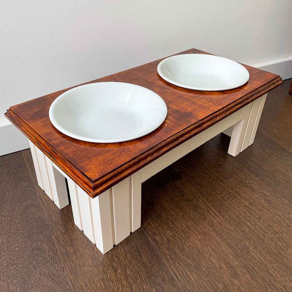 Giovanny Handmade Wooden Elevated Dog and Cat Feeder