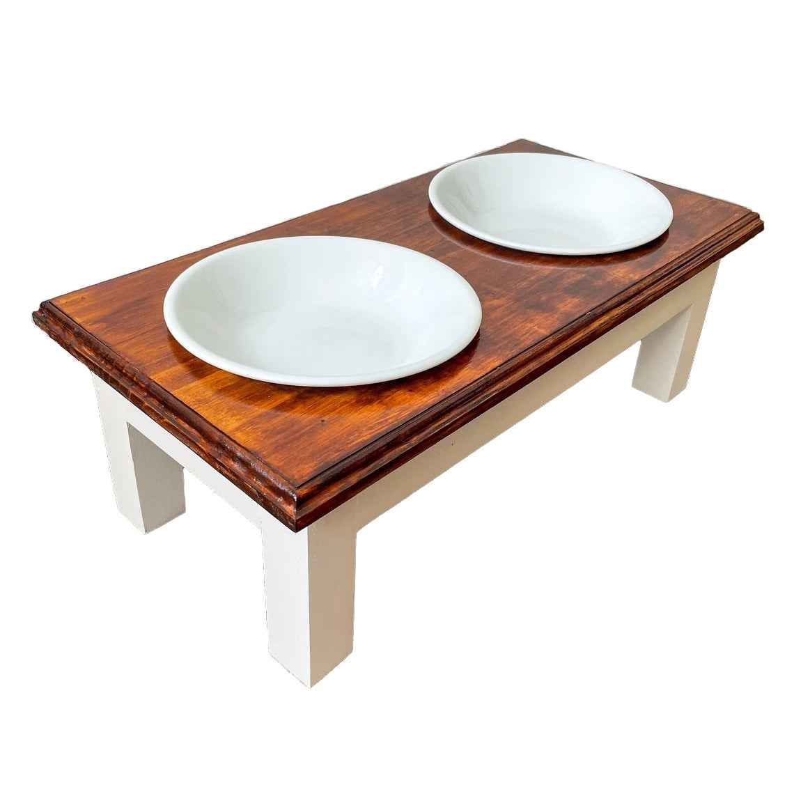 Gio Handmade Wooden Elevated Dog and Cat Feeder
