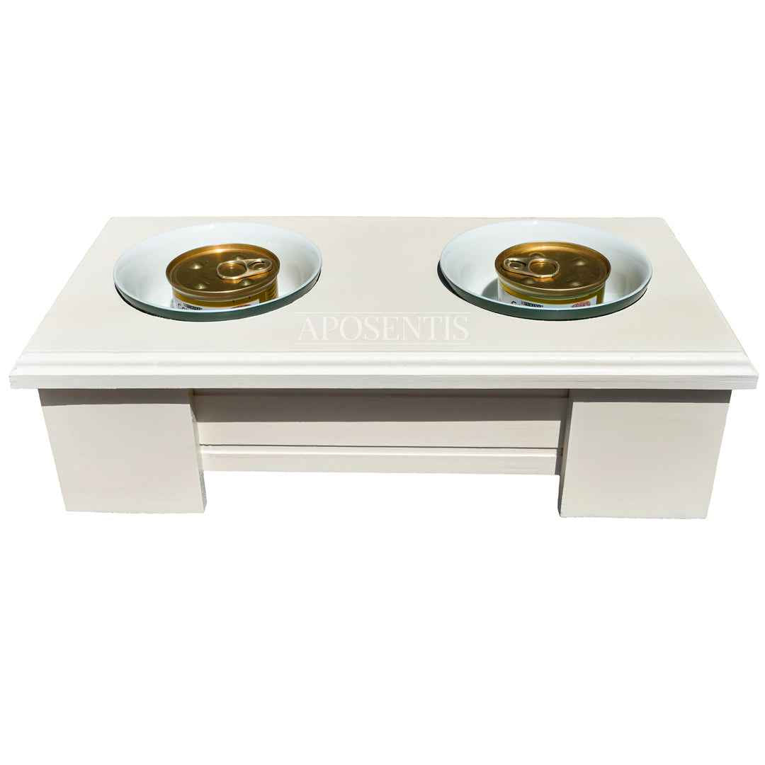 Kenny Wooden Elevated Dog and Cat Feeder