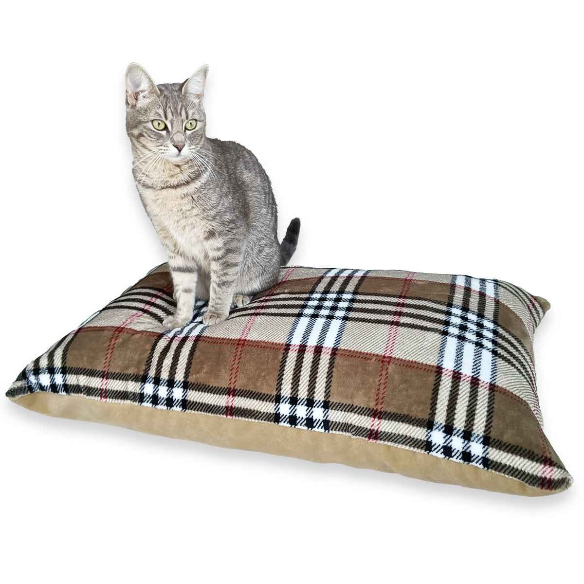 Cane Reversible Velvet Pet Pillow Bed
