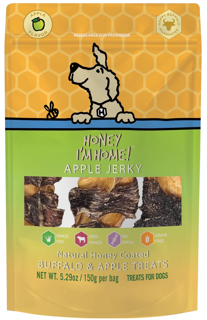 Honey Im Home Buffalo & Apple Jerky Dog Treats (5.29oz)