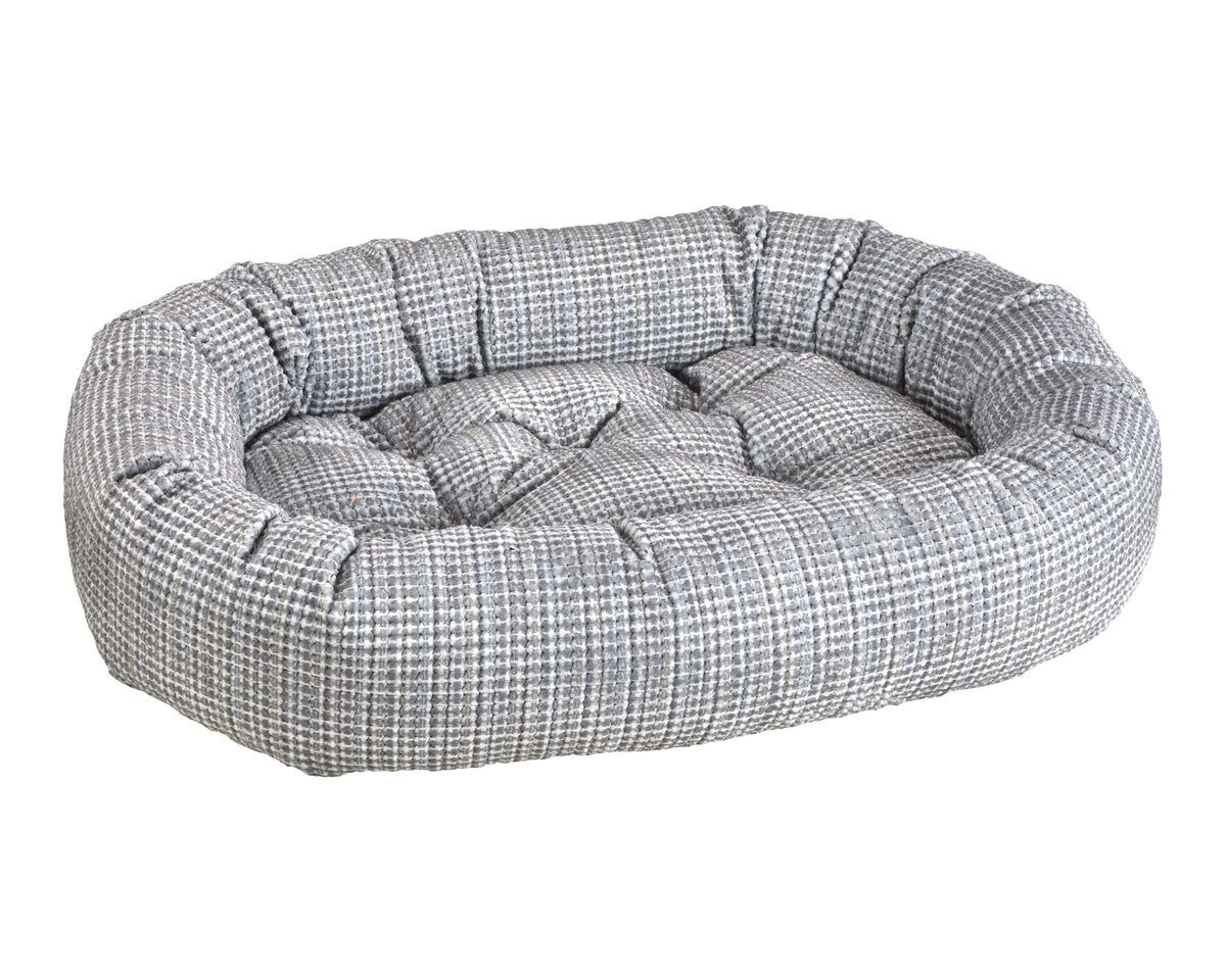 Bowsers Soft Textures Calming Donut Dog Bed - Premium Plush Round Bed