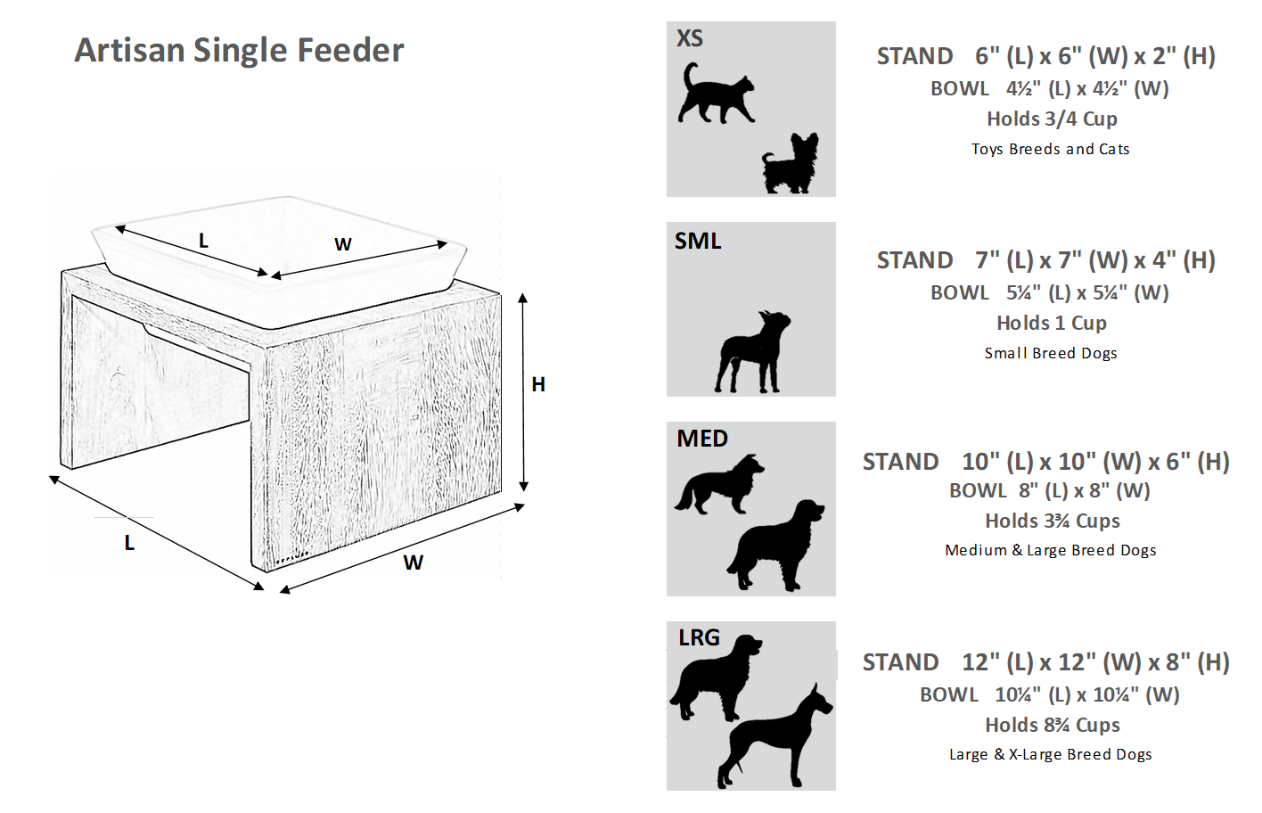 Artisan Single Wood Feeder Walnut