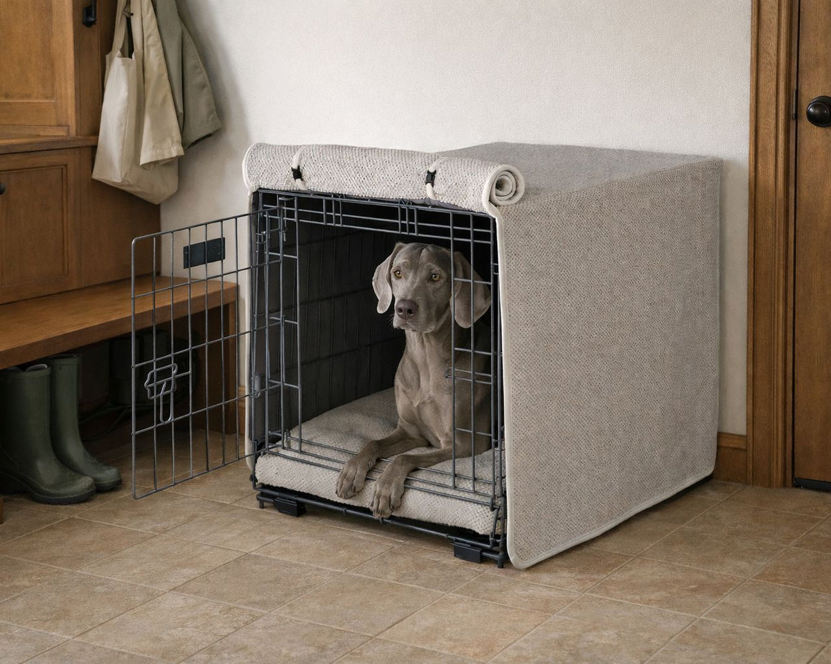 Bowsers Dog Crate Cover - Den-Like Privacy and Crate Comfort