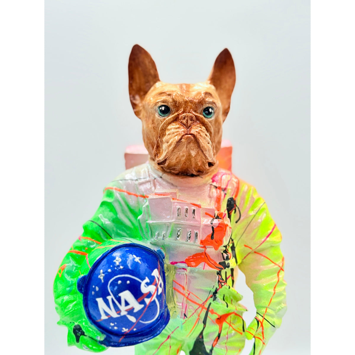 And Iconic Astronaut Bulldog Sculpture Space Pop Icon