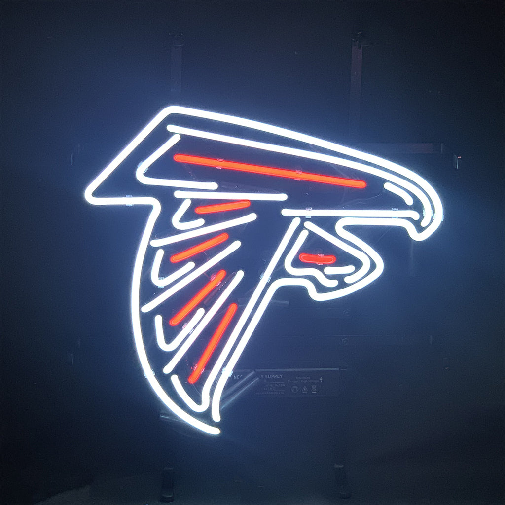 Atlanta Falcons Football Logo Real Glass Neon Sign