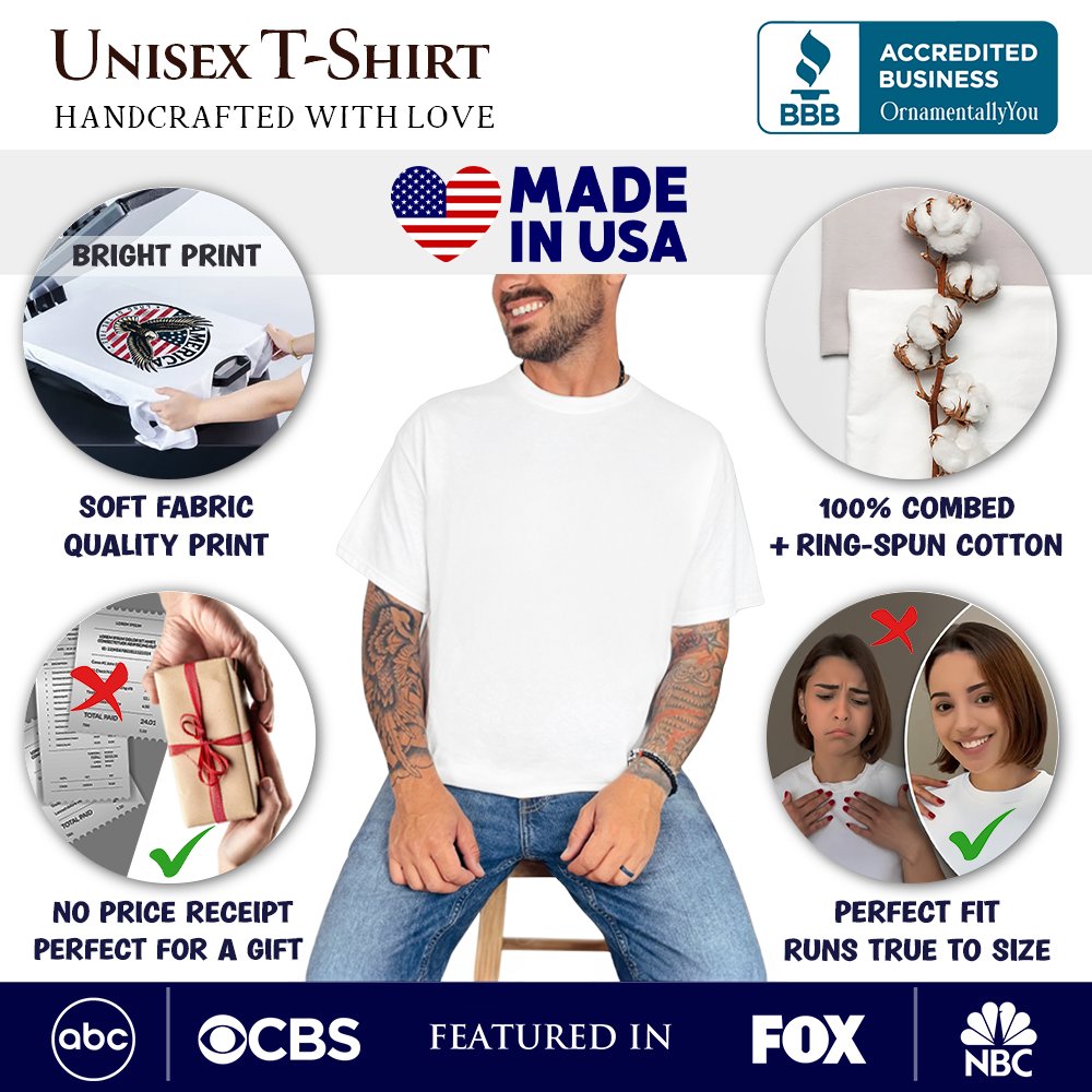 Dad Man Myth Legend T-Shirt, White Patriotic Fathers Tee