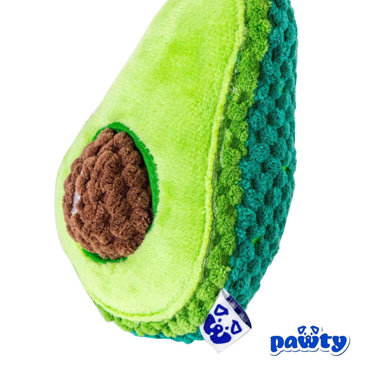 Pawty Avocado Plush Squeaky Dog Toy