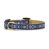 Up Country Aztec Blue Small Breed Dog Collar Made in USA