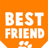 Parisian Pet Best Friend Bandana - Comfortable, Trendy, Fashionable Orange Pet Bandana for Dogs & Cats, Fun Pet Accessory