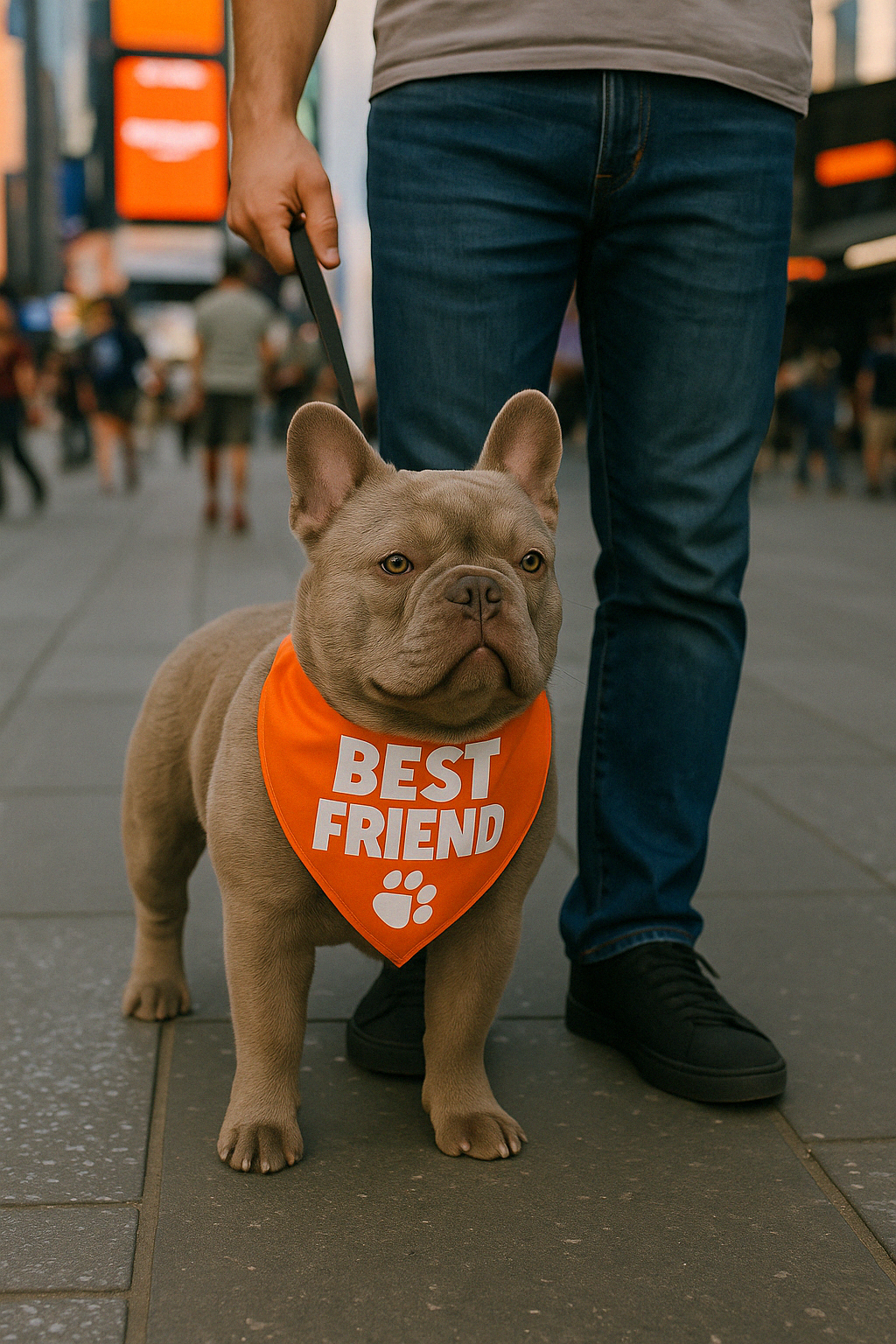 Parisian Pet Best Friend Bandana-Orange
