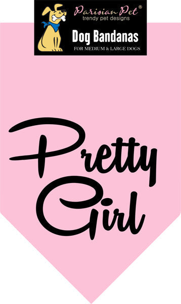 Parisian Pet Pretty Girl Bandana-Pink