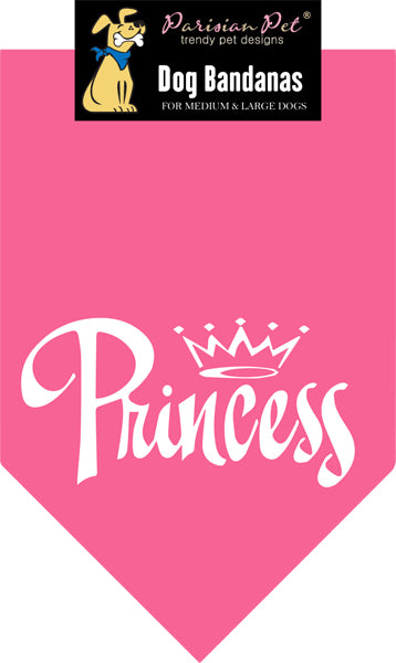 Parisian Pet Princess Bandana for Dogs & Cats - Stylish, Trendy, Comfortable Pink Dog Bandana for Special Occasions