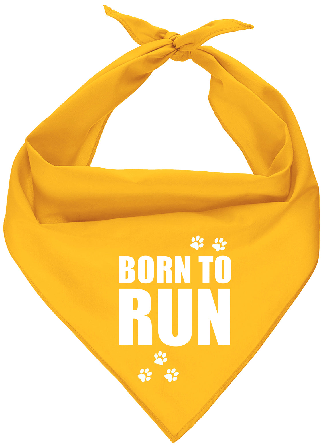Parisian Pet Born to Run Bandana-Yellow