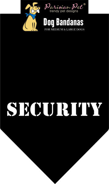 Parisian Pet Security Bandana-Black