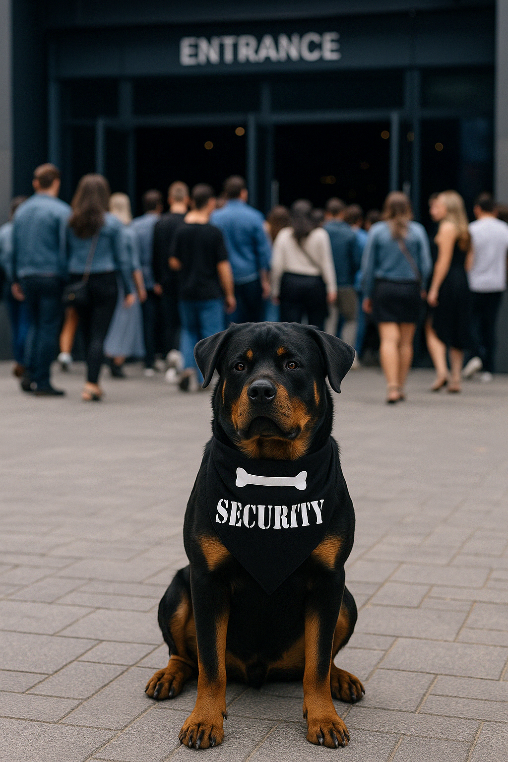 Parisian Pet Security Bandana-Black