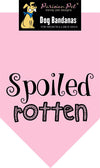 Parisian Pet Spoiled Rotten Bandana-Pink