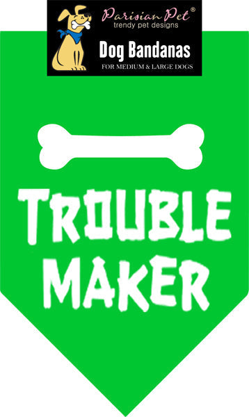 Parisian Pet Trouble Maker Bandana