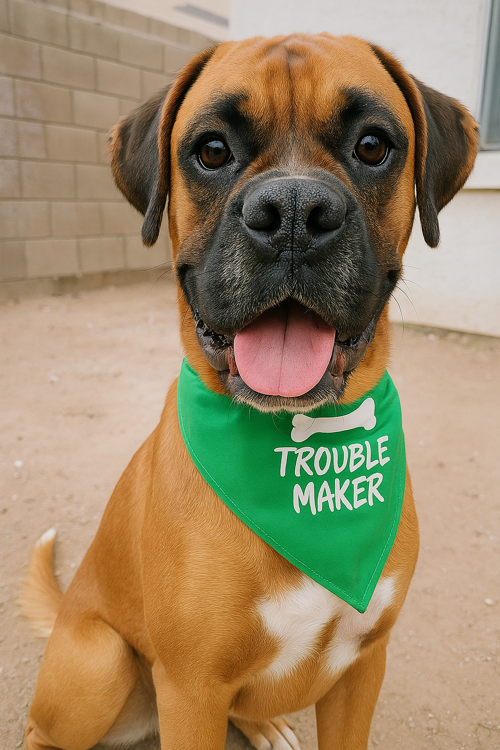 Parisian Pet Trouble Maker Bandana for Dogs & Cats - Fun, Comfortable, Trendy Green Pet Fashion Accessory-Saint Patricks Day