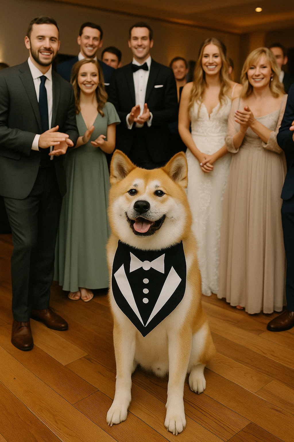 Parisian Pet Tuxedo Bandana - Comfortable, Trendy Formal Black Bandana for Dogs & Cats, Perfect for Special Events