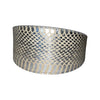 Stunning Silver Snake 3" Wide Style Collar With Silver Hardware