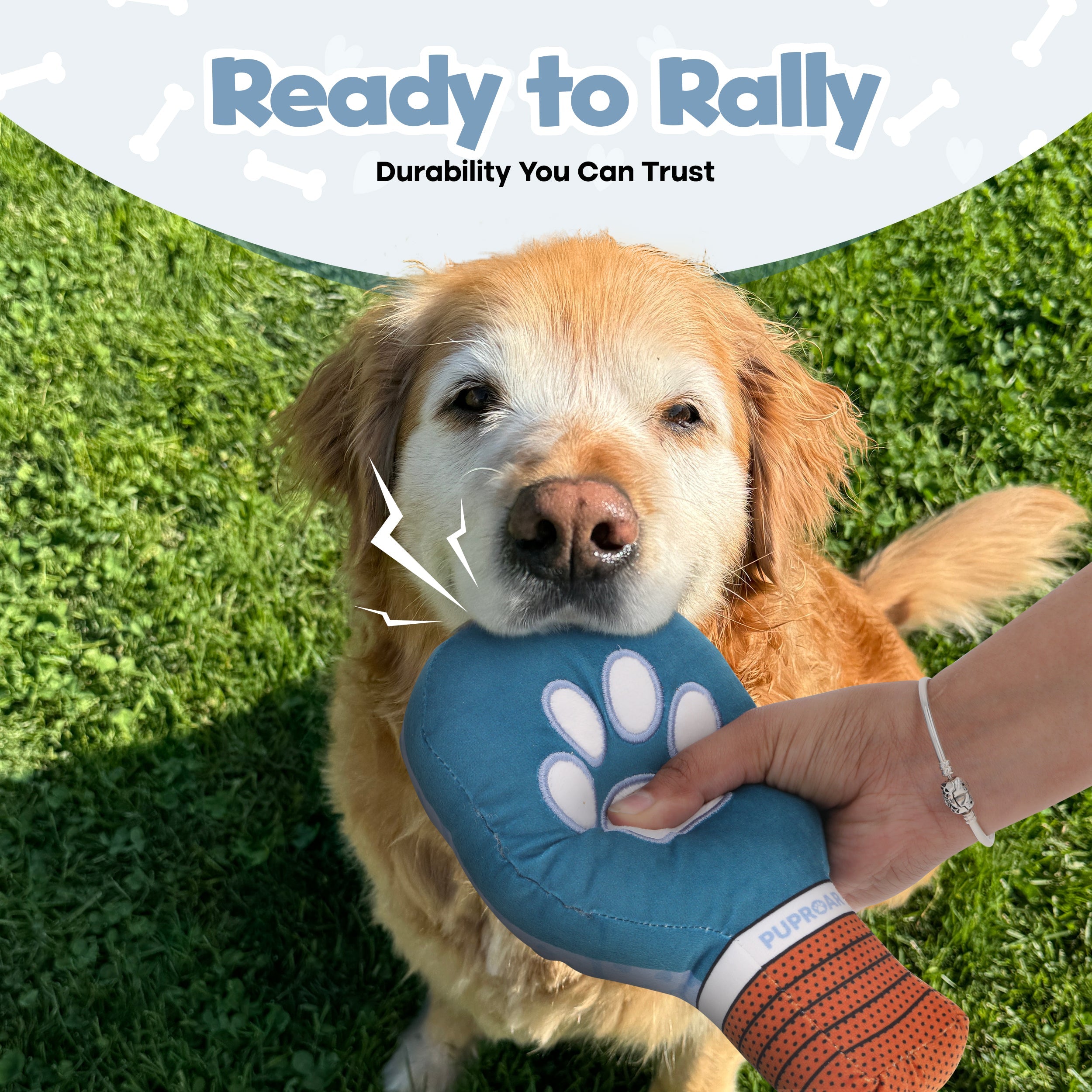 PUPROAR Pickleball Dog Toy - Funny Squeaky Pickleball Gift for Dogs