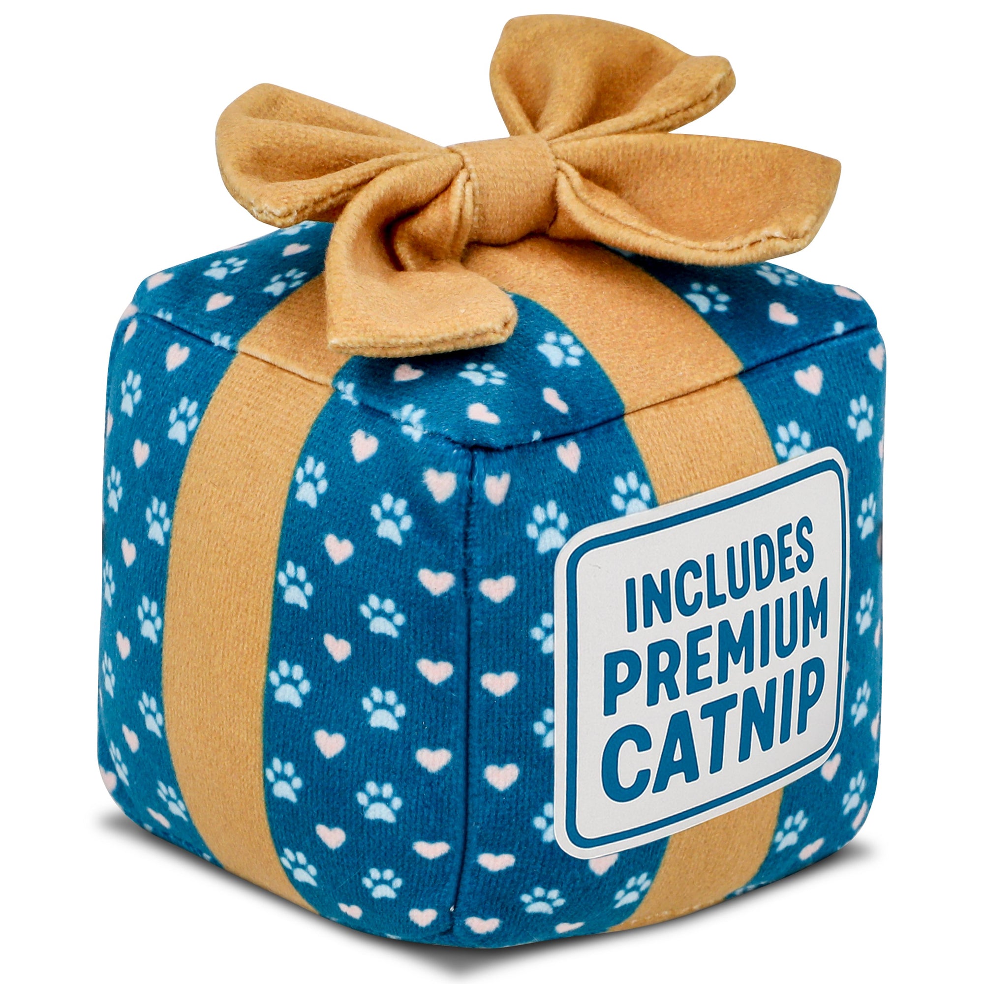 PUPROAR Gift Box Cat Toy - Cute Catnip and Crinkle Birthday Cat Toy