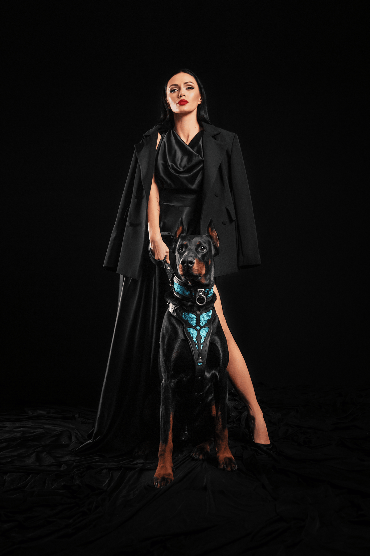Bestia Morelia Python Leather Dog Leash