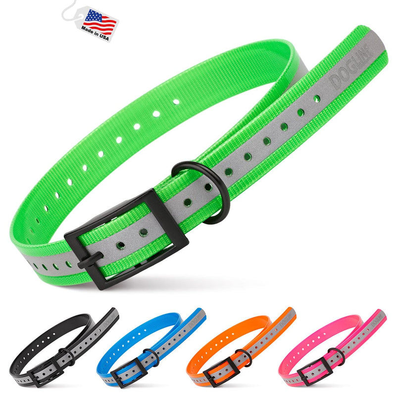 Dogline BioThane E-Collar Replacement Reflective Strap