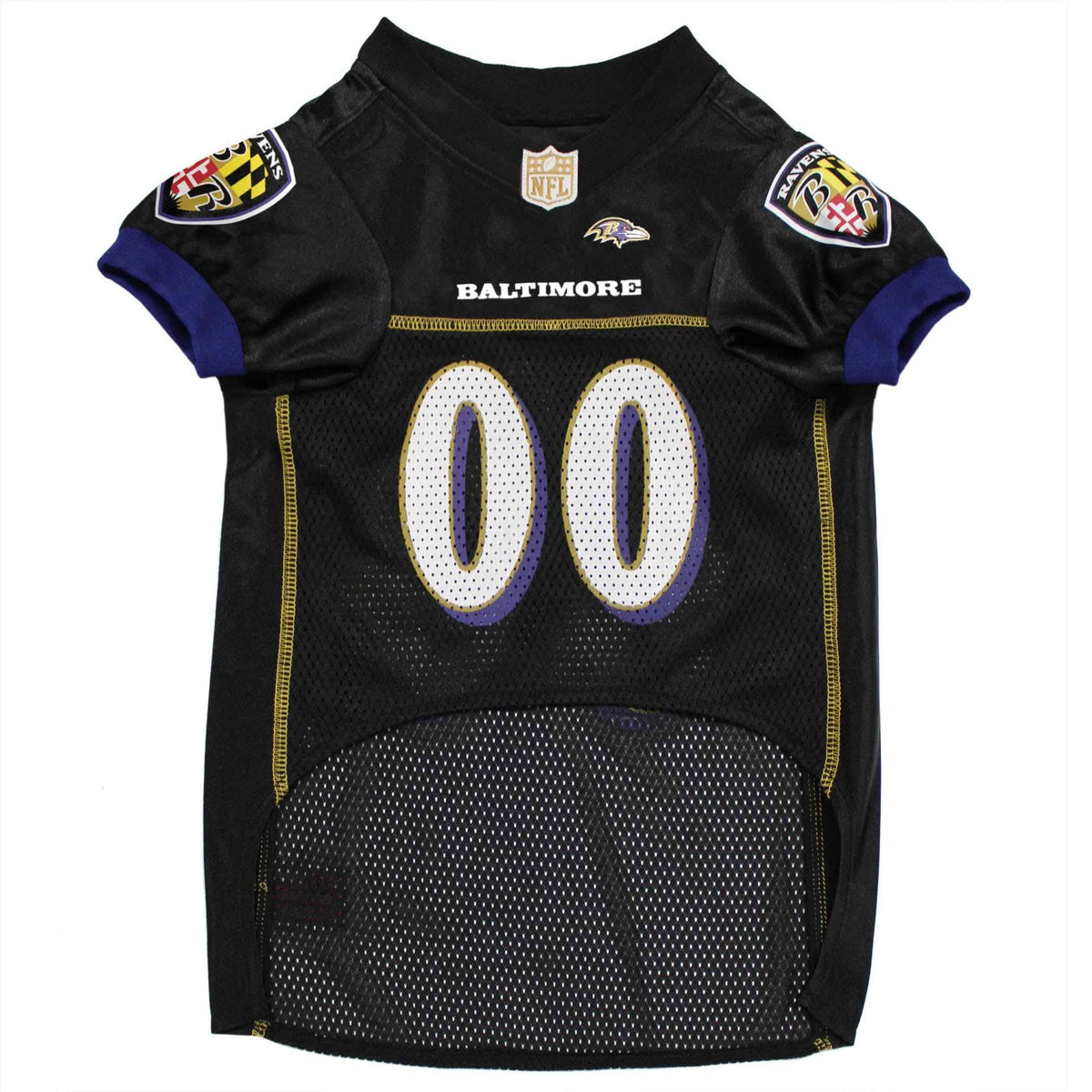 NFL Baltimore Ravens Striped Mesh Pet Jersey