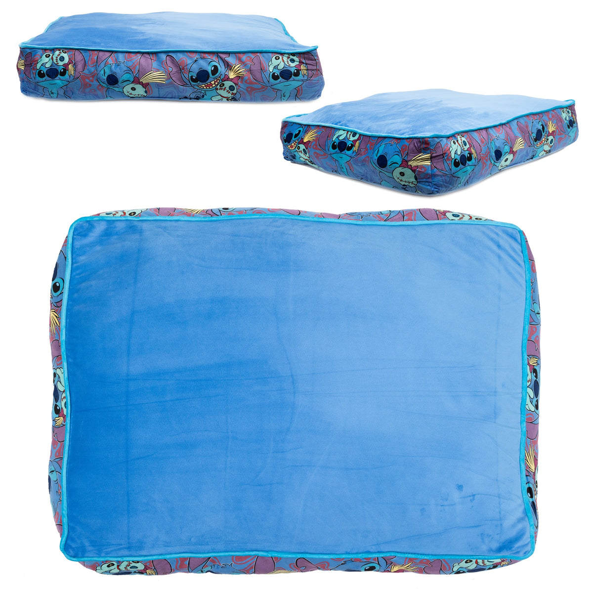 Buckle-Down Disney Stitch & Scrump Rectangle Dog Bed