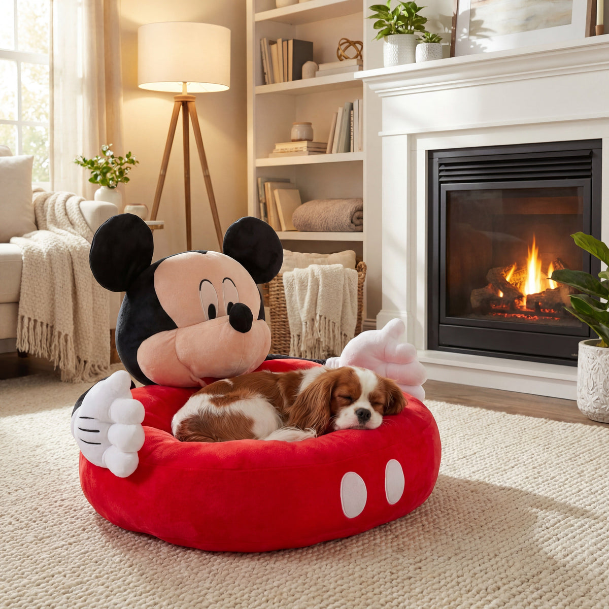 Buckle-Down Disney Mickey Mouse Hug Character Dog Bed