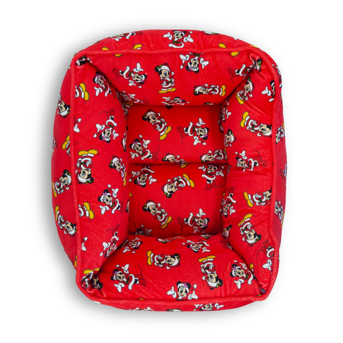 Buckle-Down Disney Santa Mickey & Minnie Cuddler Dog Bed