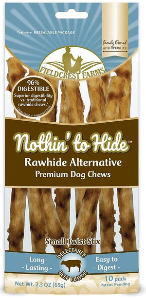 Nothin to Hide Beef Small Twist Stix (10ct) (2.3oz)