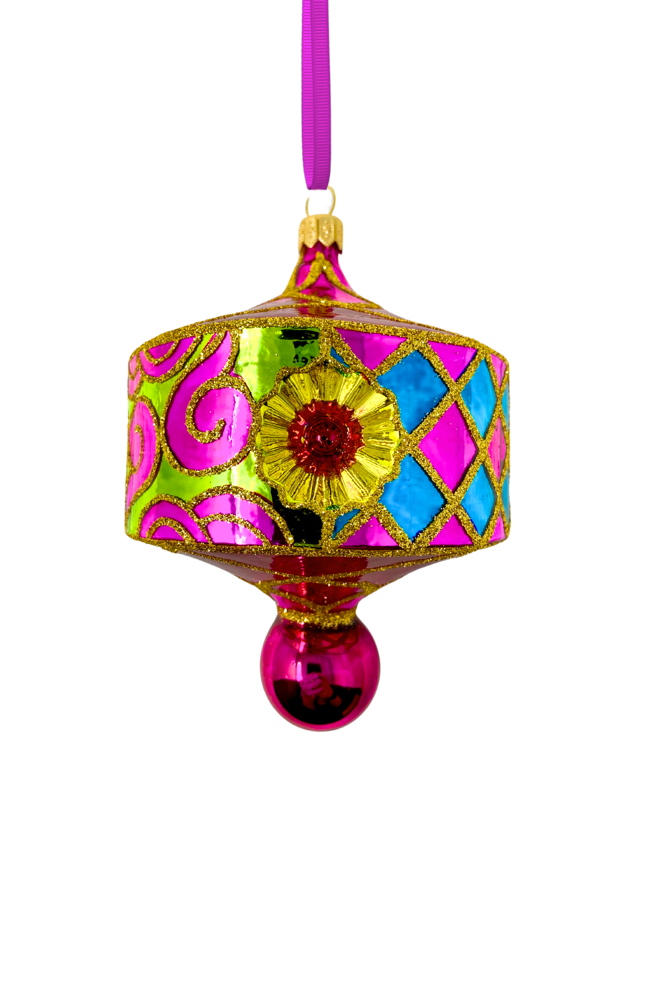 Beverly Hills Reflector Polish Glass Ornament