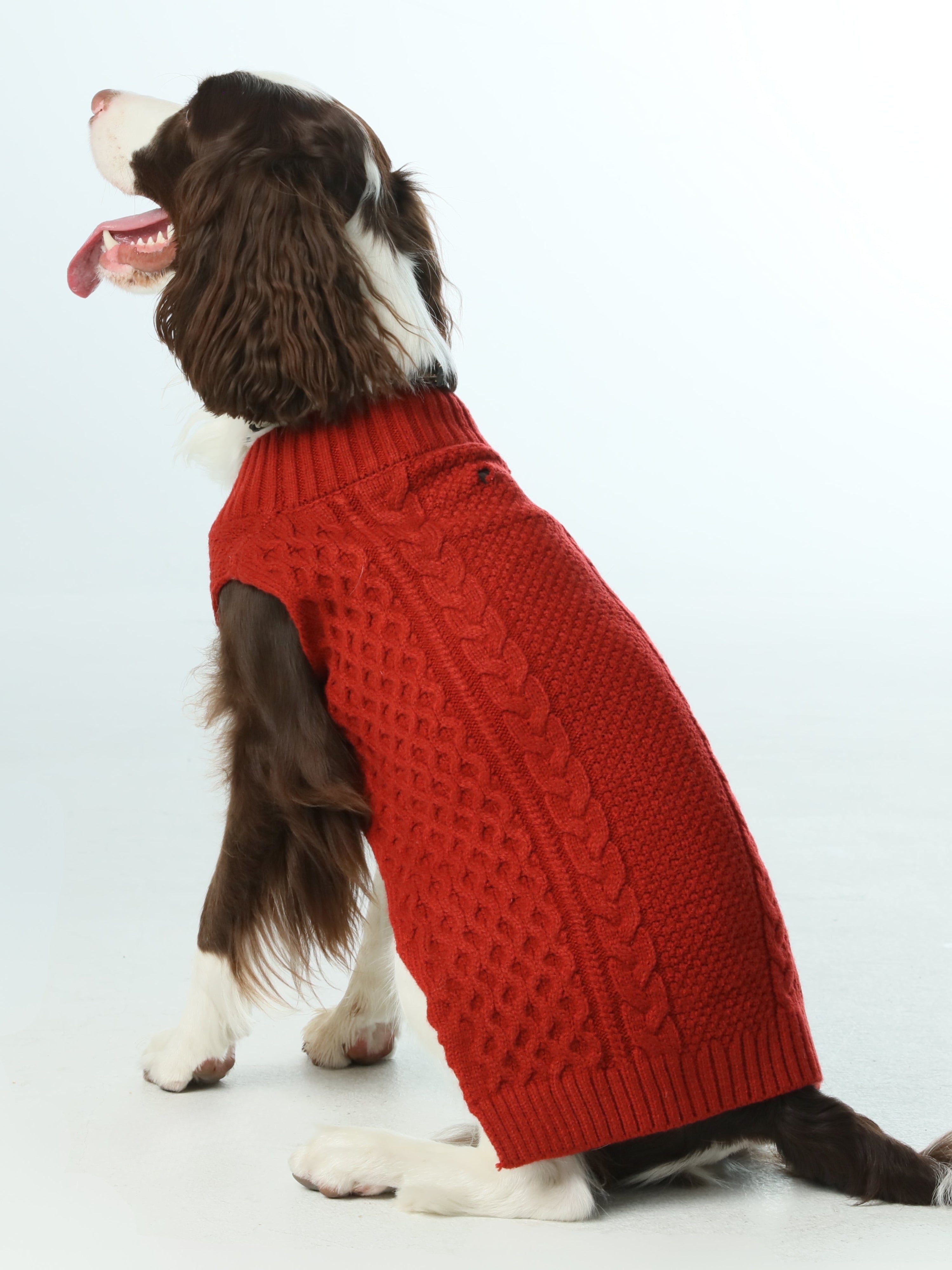 Pet Sweater Vest-Red