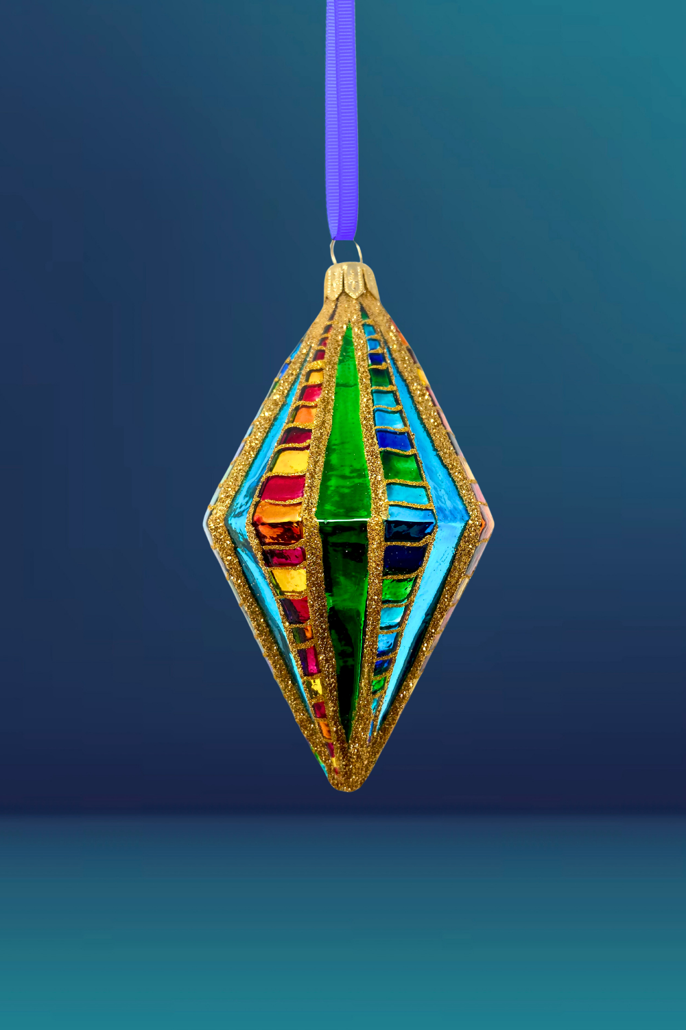 Big Winner Diamond Glass Ornament