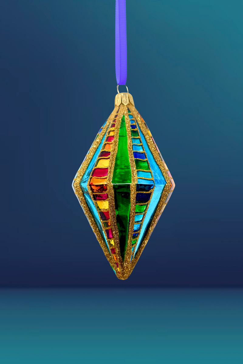 Big Winner Diamond Glass Ornament