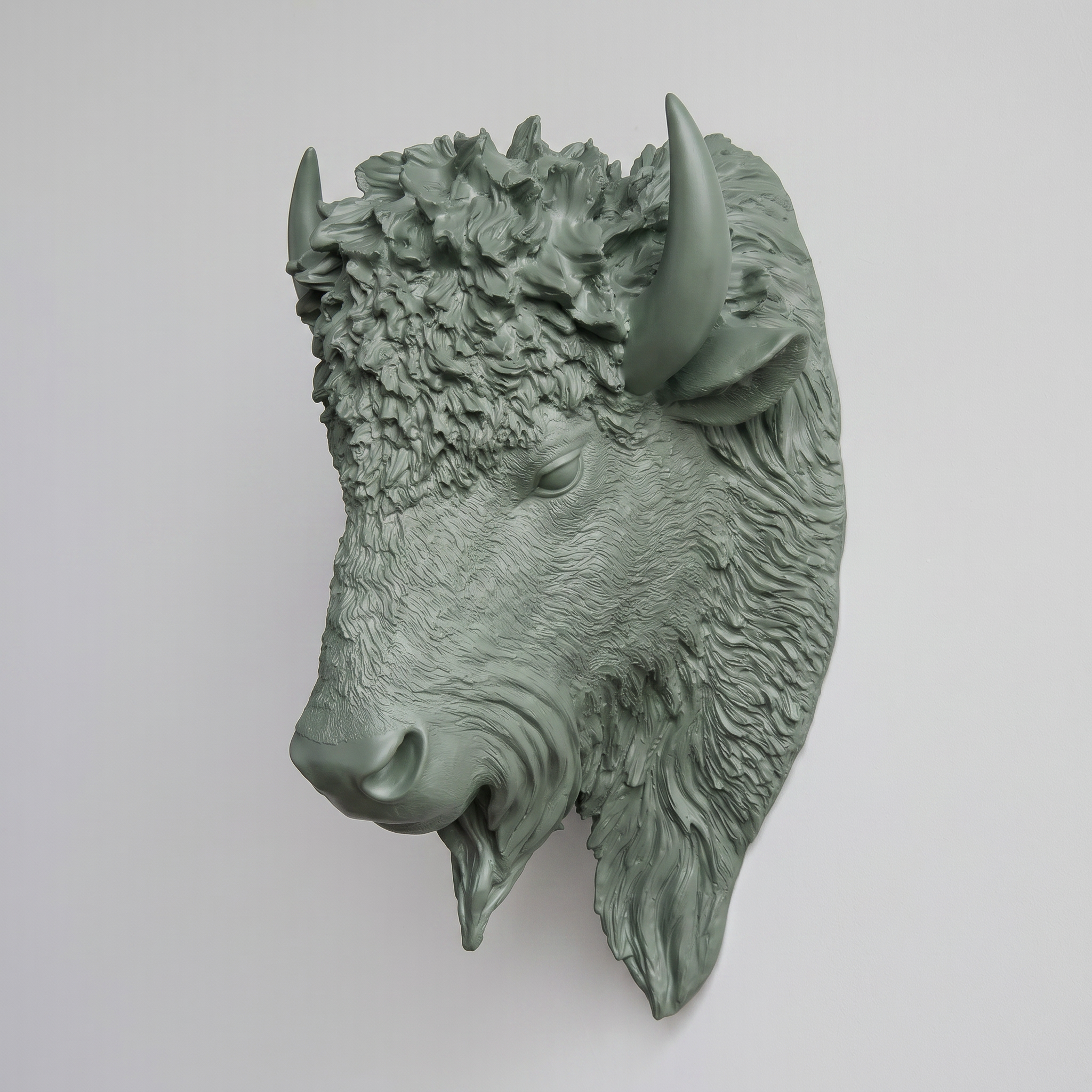 Faux Bison Sculpture