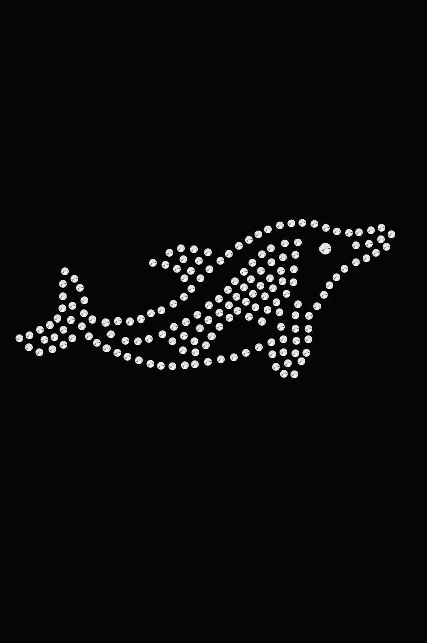 Dolphin (Rhinestone) - Womens T-shirt