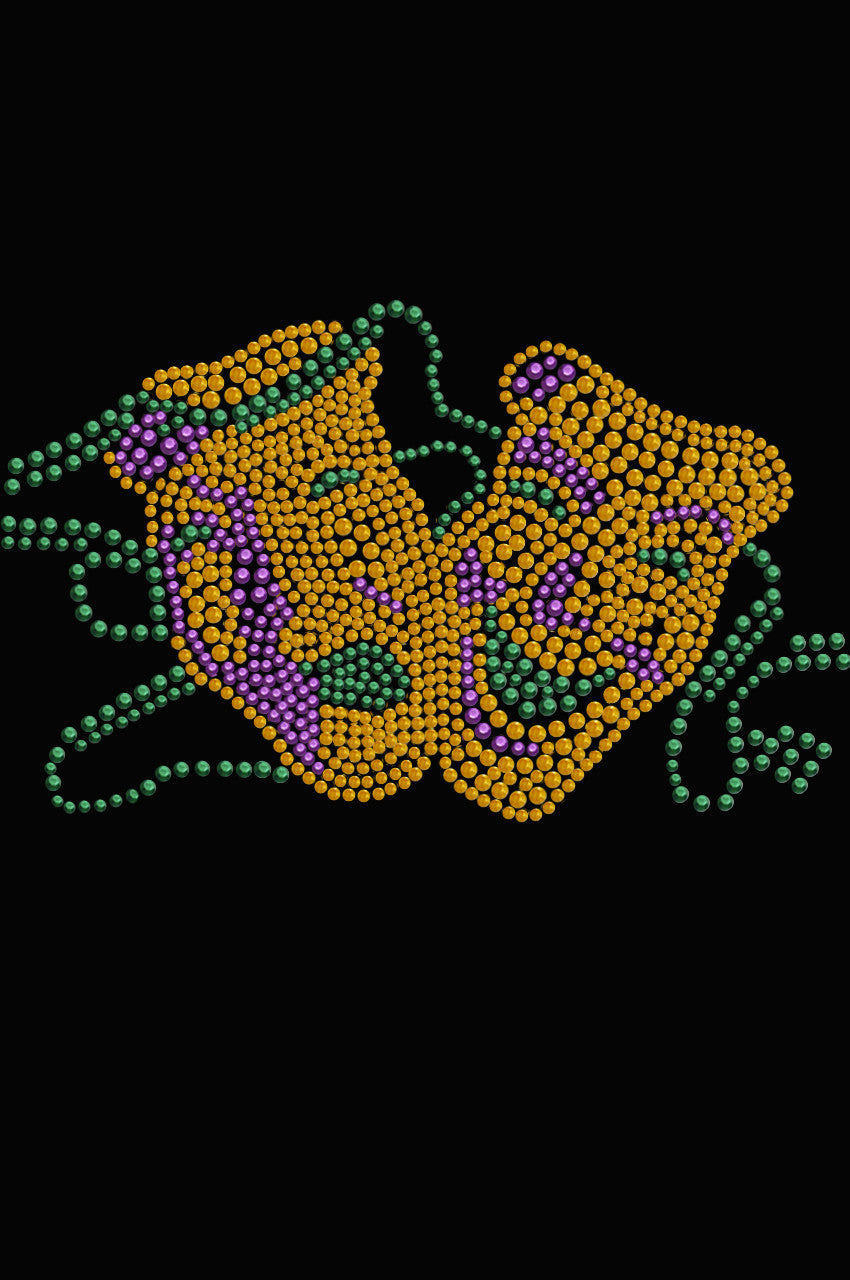 Gold Theater Comedy Tragedy Mask - Women's T-shirt