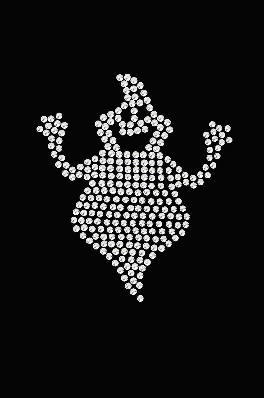Fat Rhinestone Ghost - Womens T-shirt