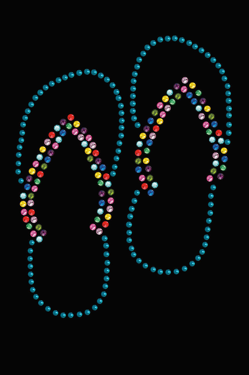 Flip Flops (Turquoise) - Women's T-shirt