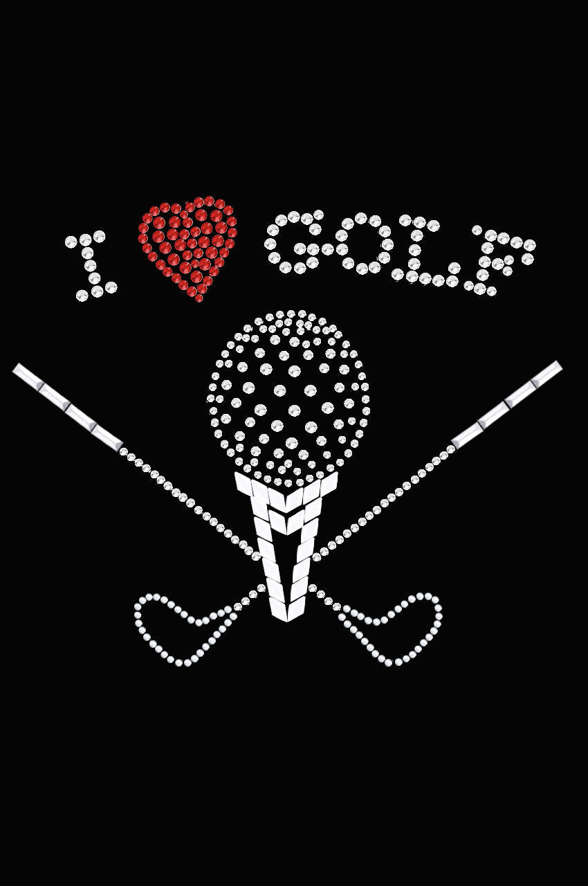 I Love Golf (Large) - Womens Tee