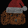 Poodle (Teddy) with Santa Hat - Women's T-shirt